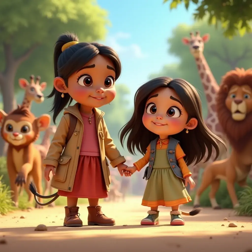 las aventuras de joaquina y felipa en el reino de los animales (1)