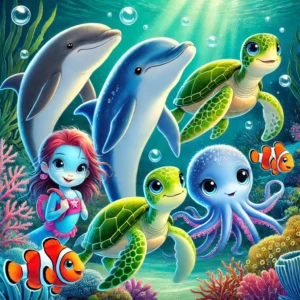 las aventuras de mila y sus amigos en el gran oceano