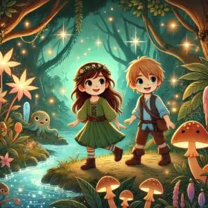 lili y josua en el bosque encantado