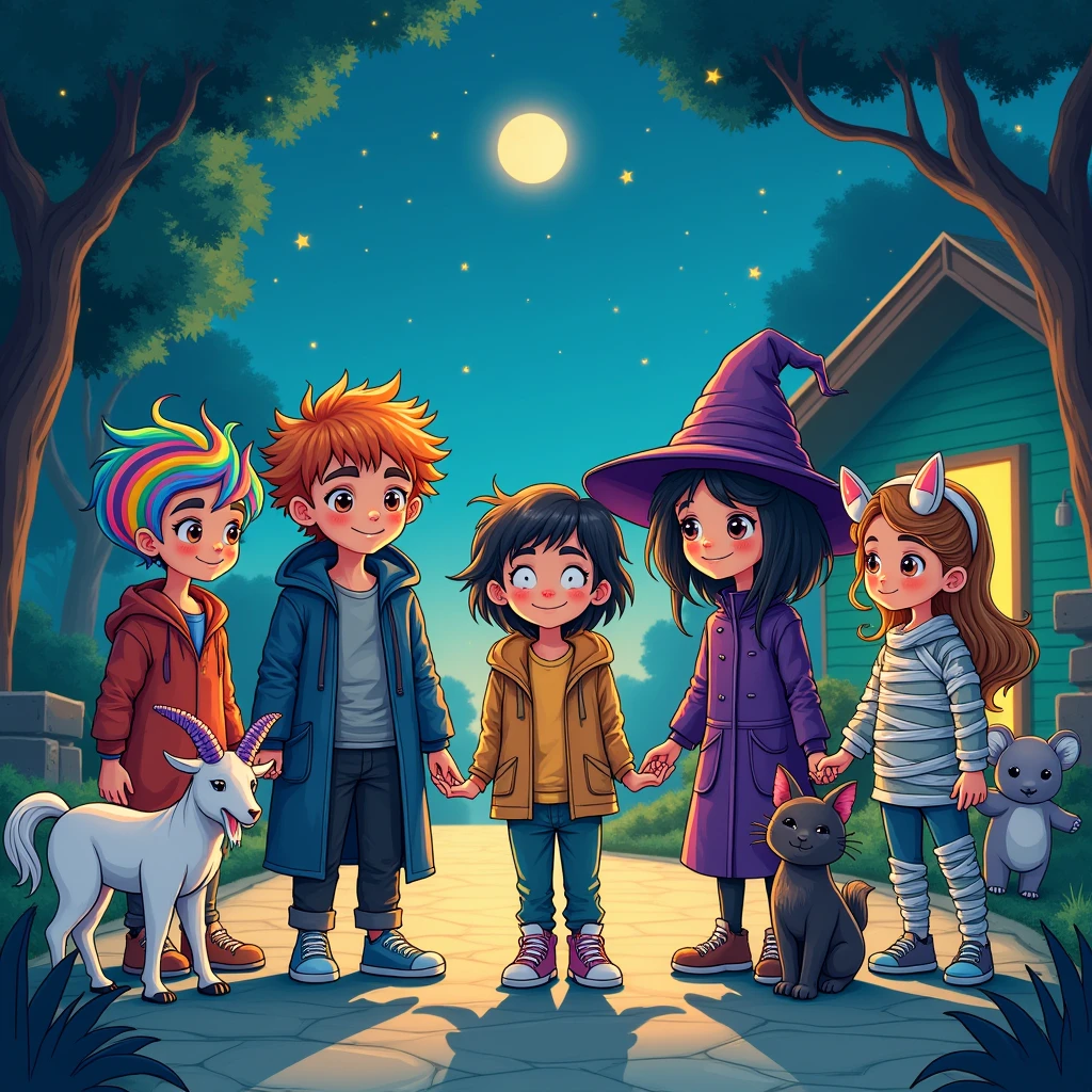 los cinco amigos del espacio