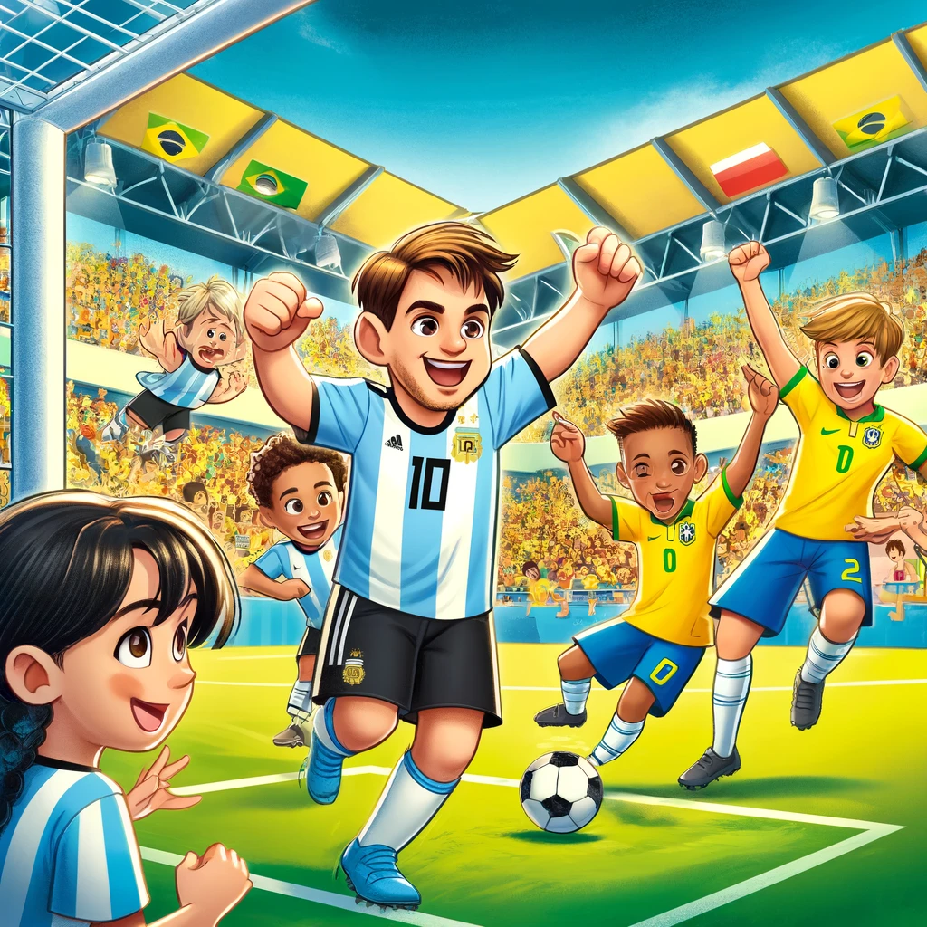 los mejores amigos en el partido de la amistad
