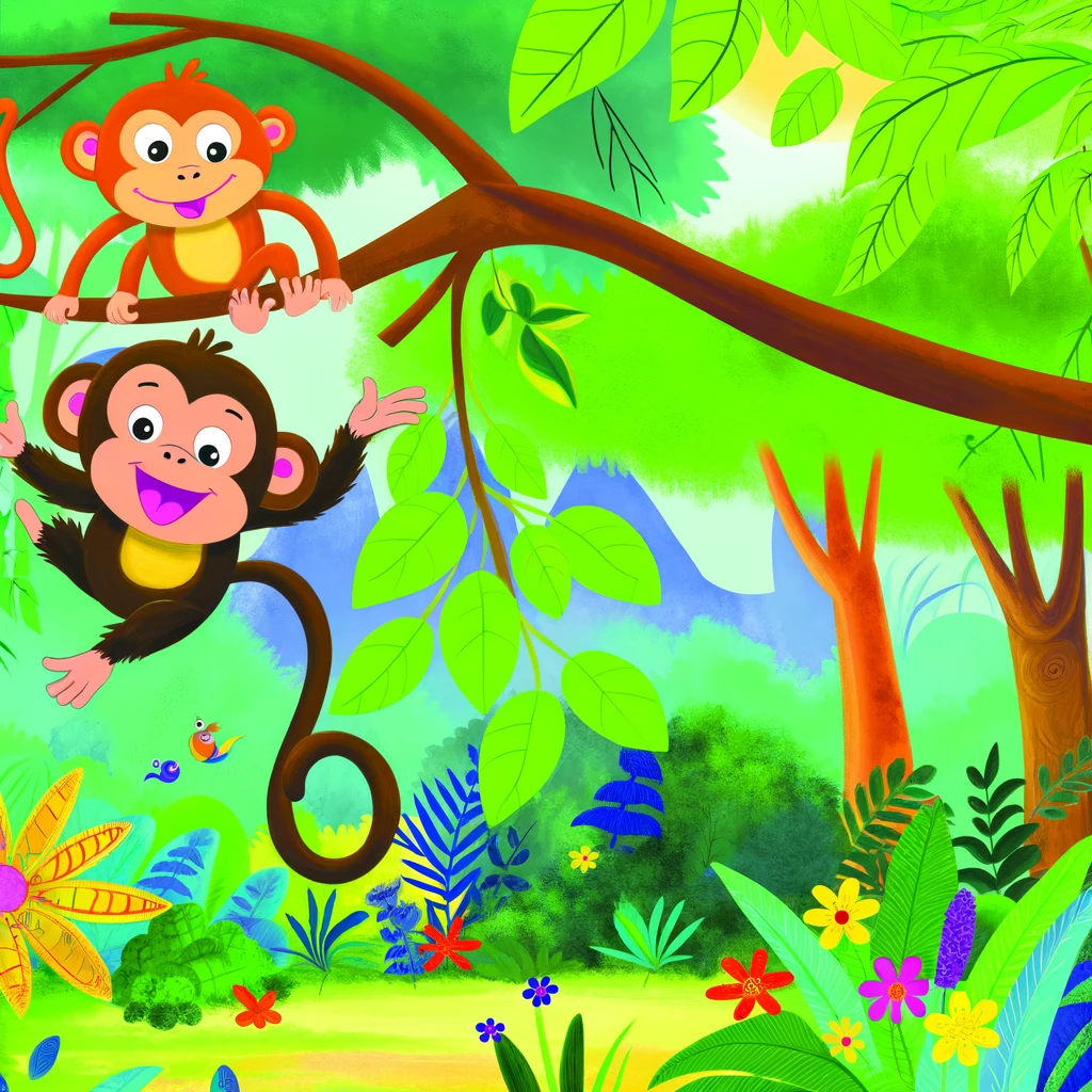 los monos traviesos y su aventura inesperada