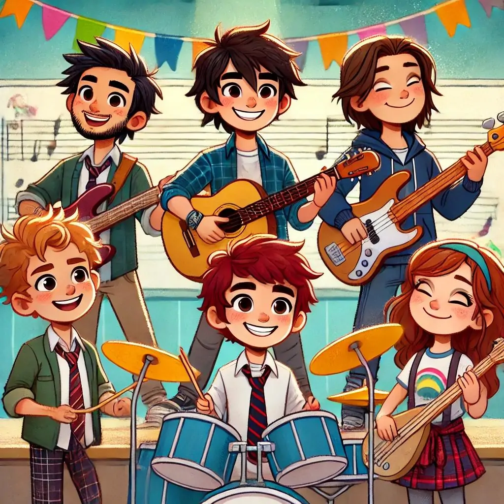 los rainbow booms y el concurso de bandas