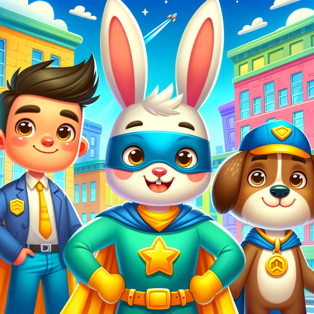 los superamigos conejo y perro