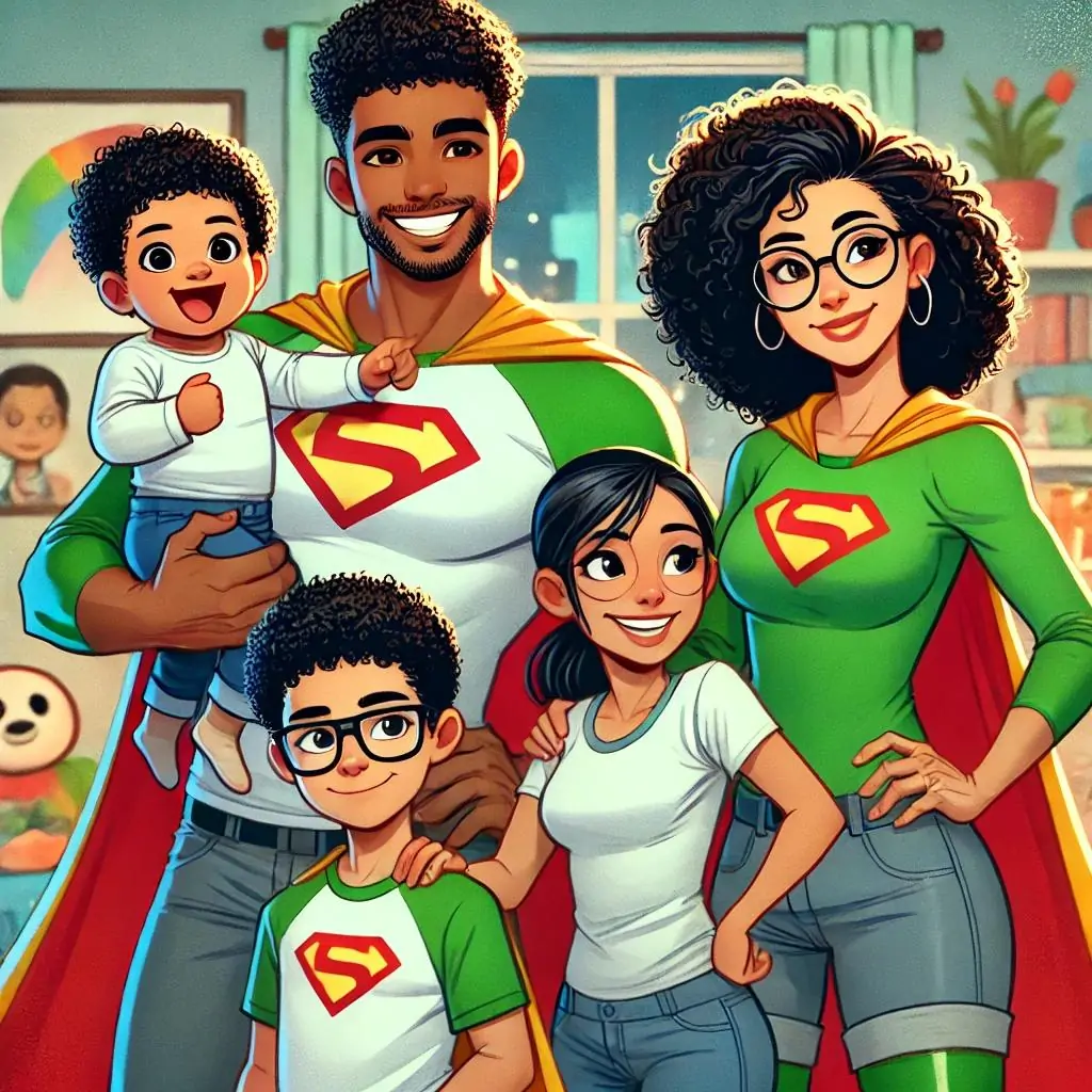 los superheroes de la familia