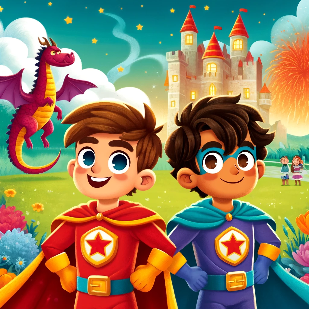 los superheroes y el dragon