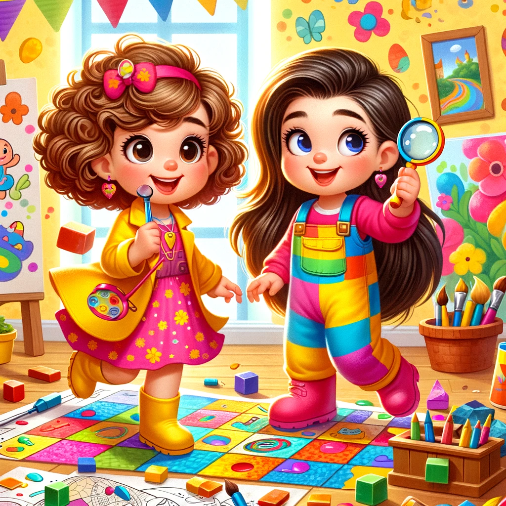 lucia y alba las buscadoras de colores