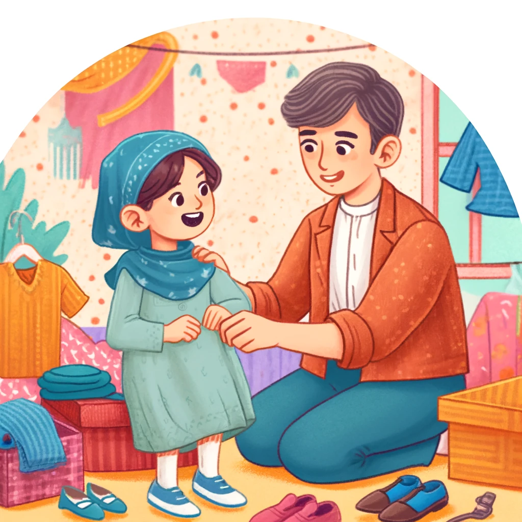 maria aprende a vestirse sola