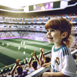 maria y el gran partido de futbol con el real madrid