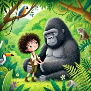 mimi y su madre gorila