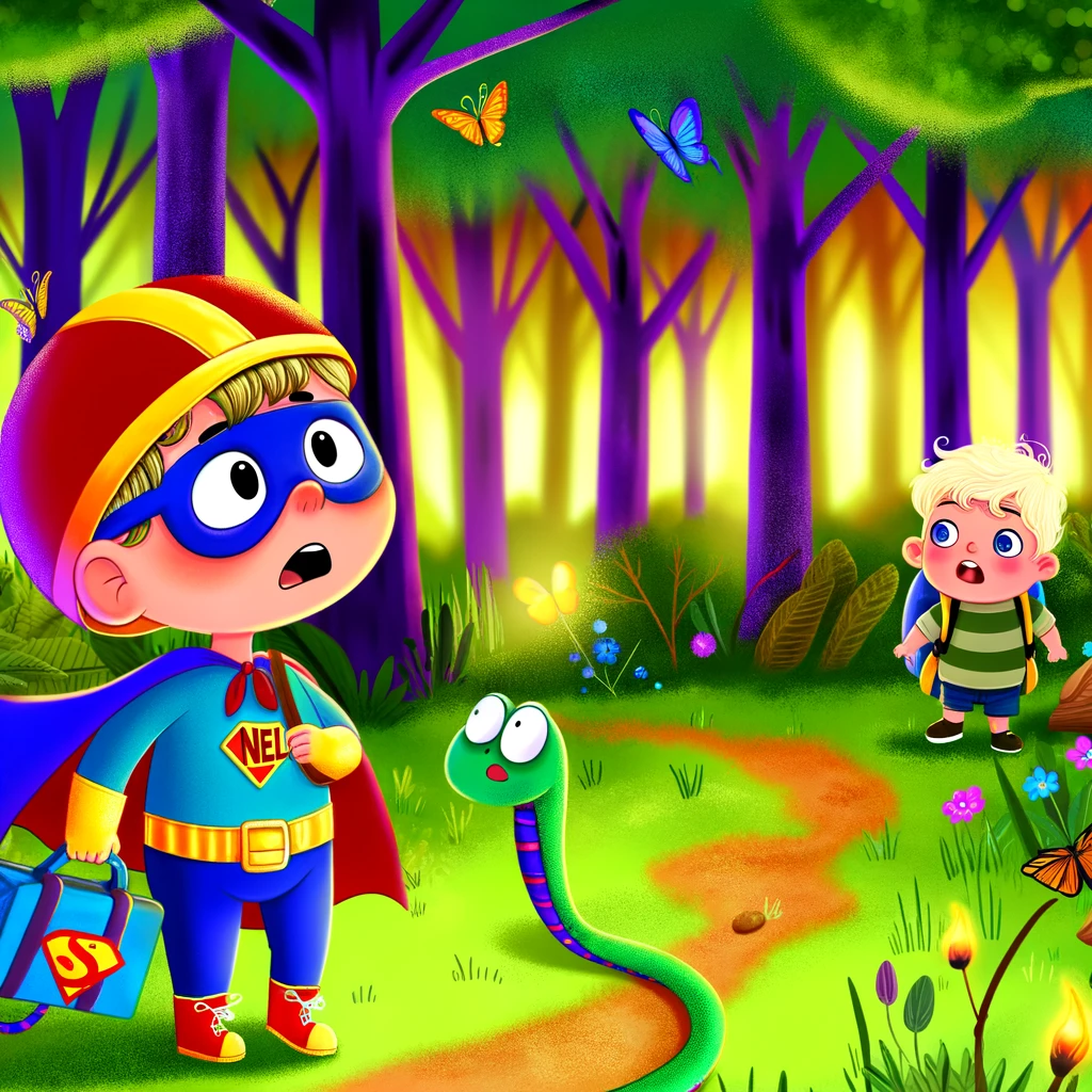 neil y el bosque de las serpientes amigables