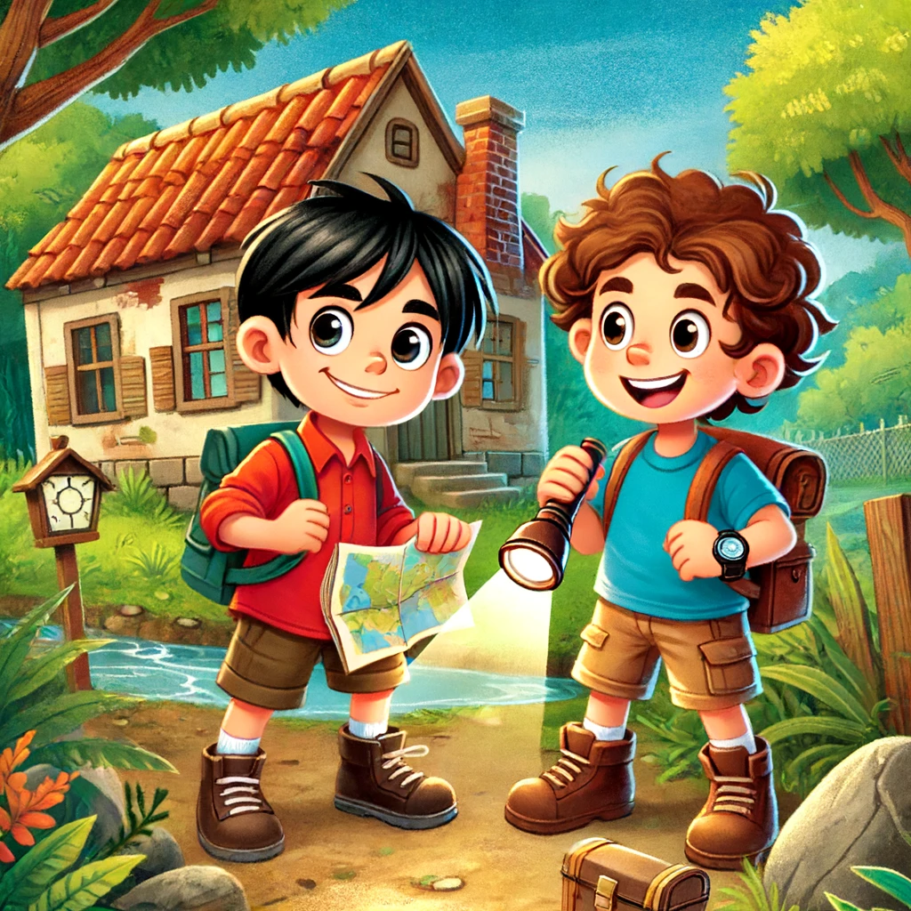 paco y miguel en la casa abandonada