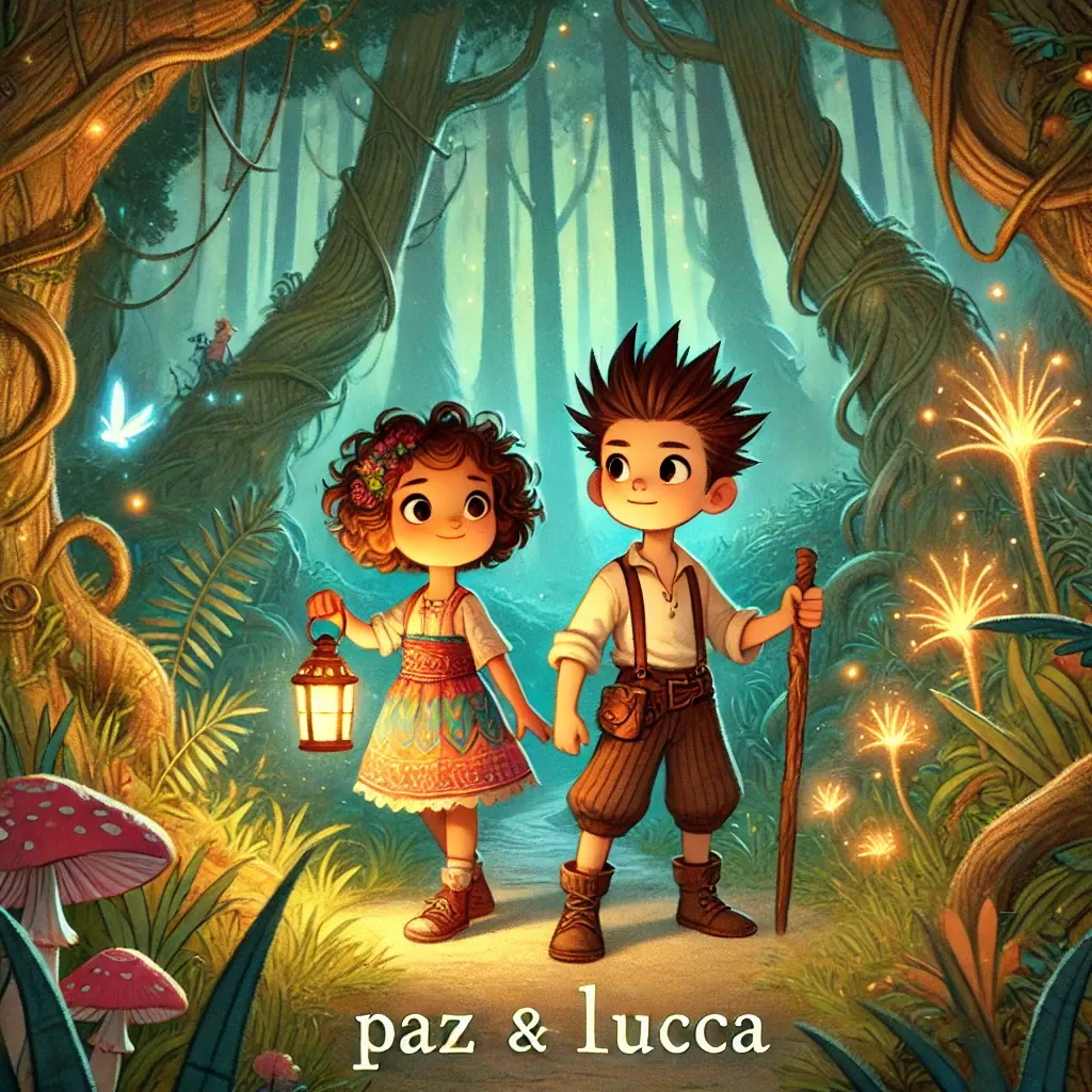 paz y lucca en el bosque encantado