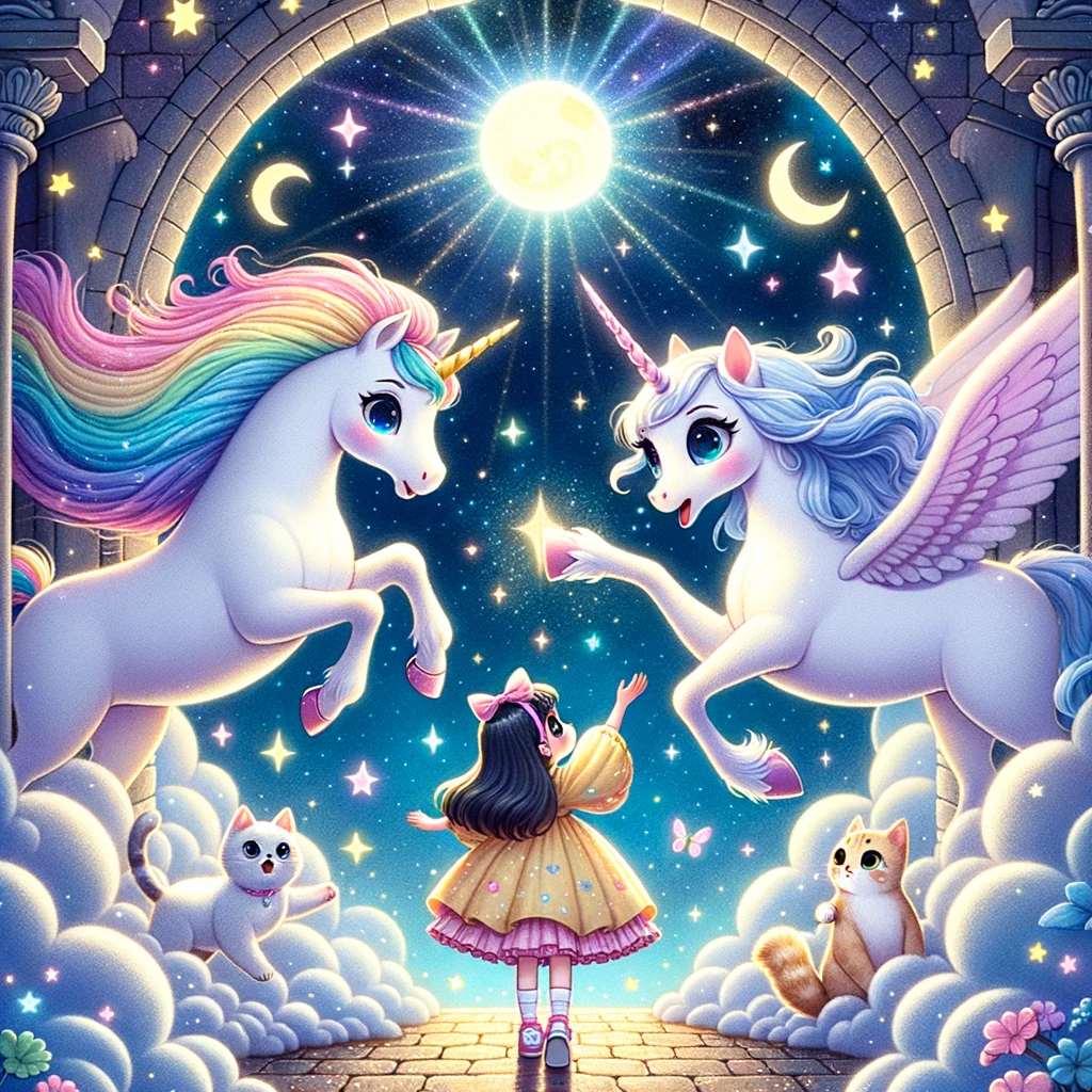 pilar el misterioso unicornio y la valiente gatita