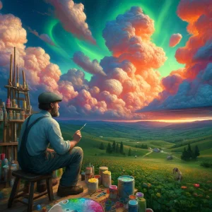 plub y las nubes de colores