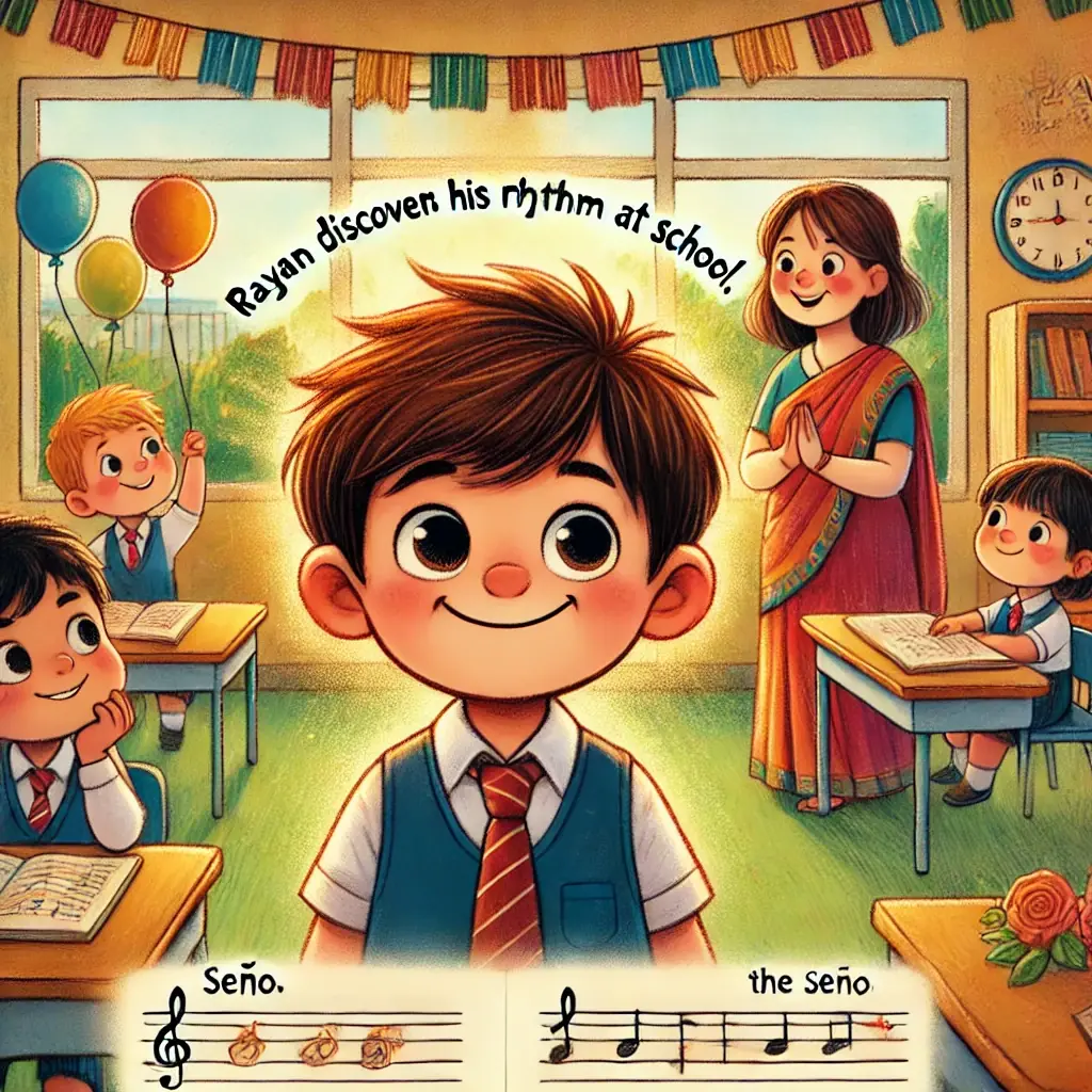 rayan descubre su ritmo en el colegio