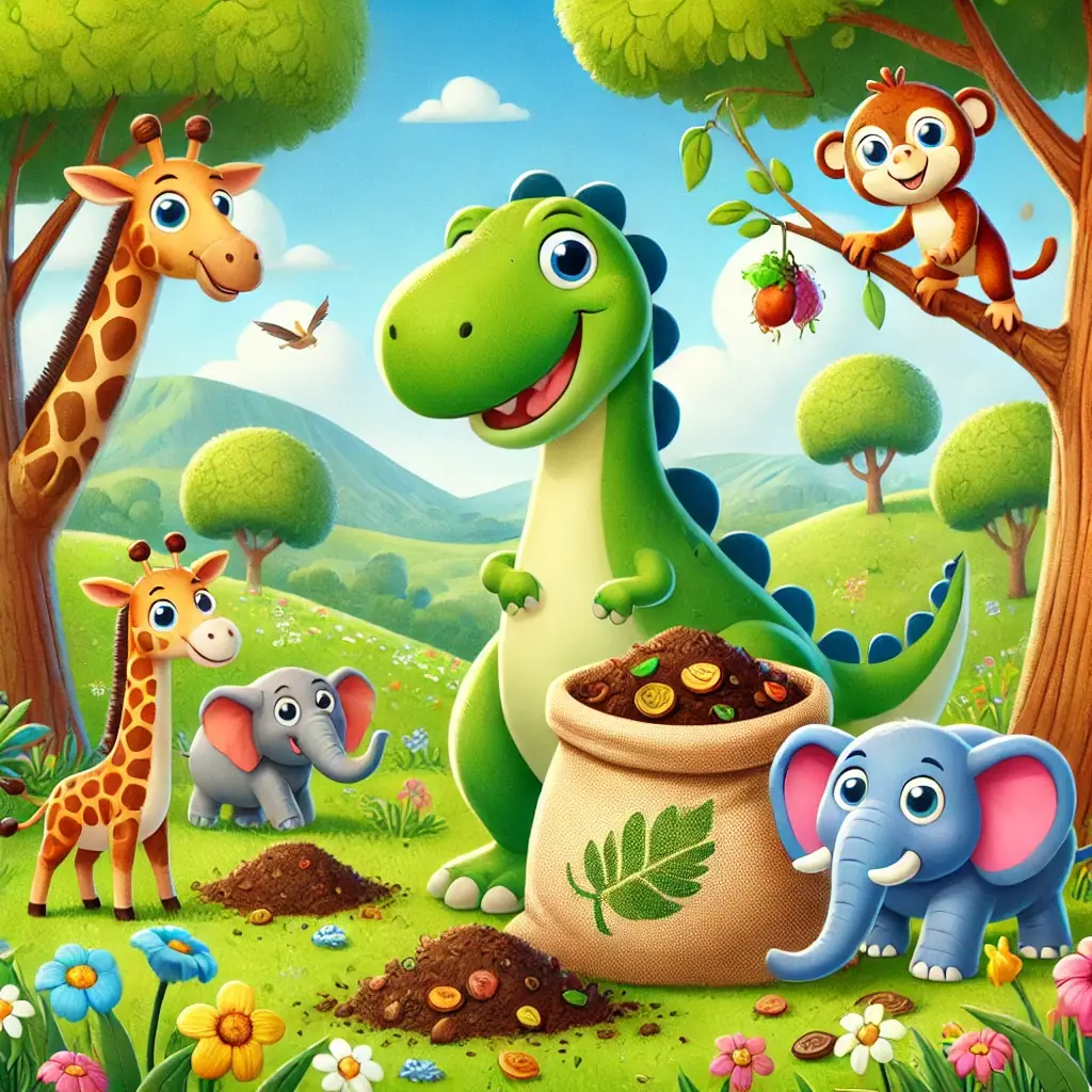 rex el dinosaurio que no tiraba la comida