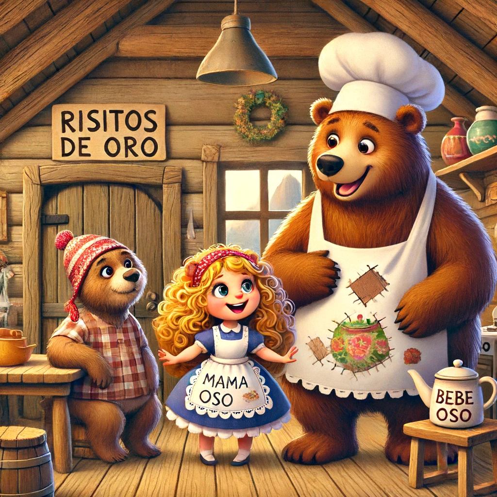 risitos de oro y la familia oso