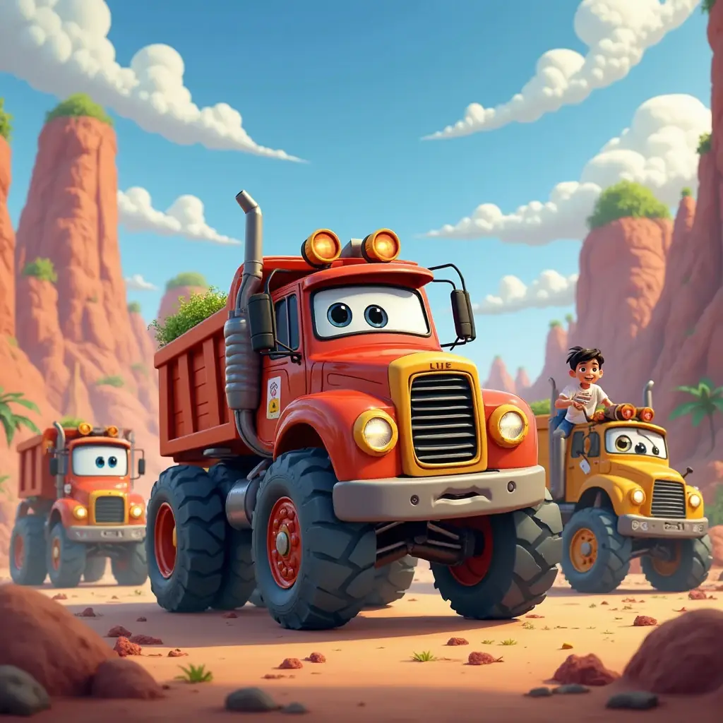 santino y sus grandes aventuras en el reino de los camiones