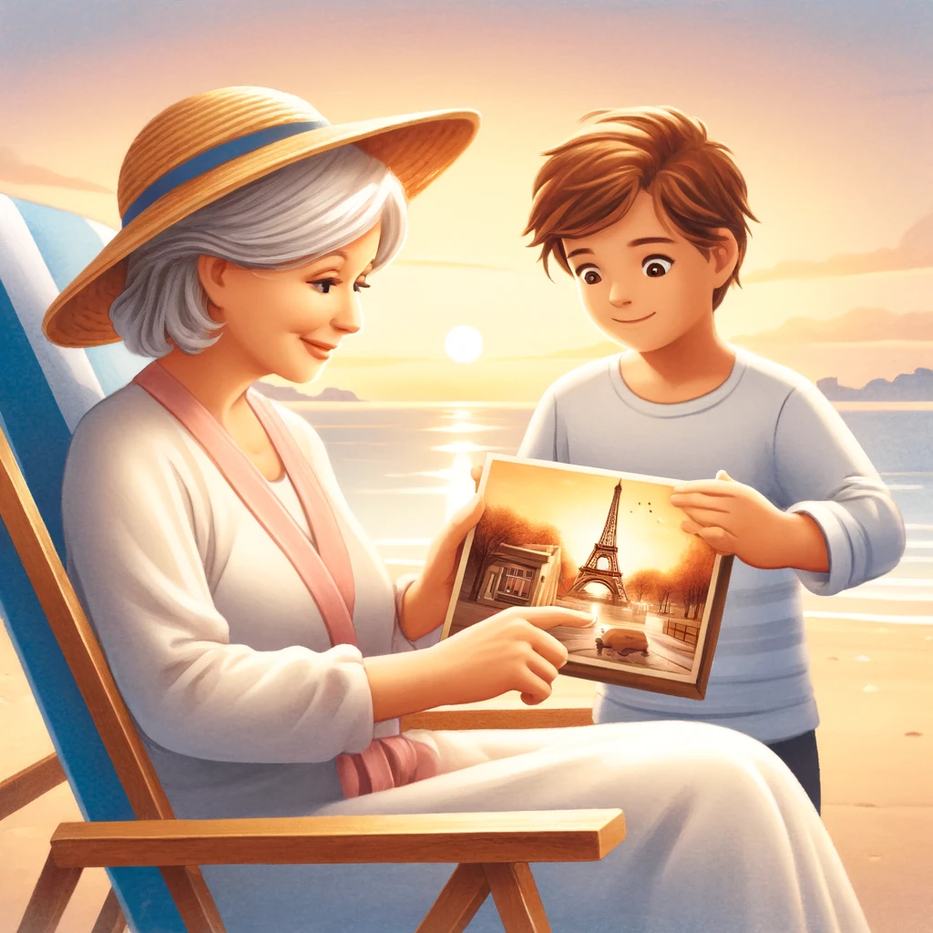 suenos al atardecer en la playa