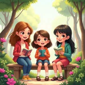 tres corazones unidas en el jardin del conocimiento