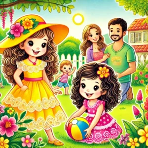 un calido dia de juegos y danzas en el jardin de malena y mora