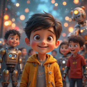 un cumpleanos robotizado en un mundo magico de metal y sonrisas (1)