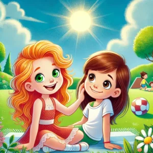 un dia de sol risas y amistad bajo el cielo azul