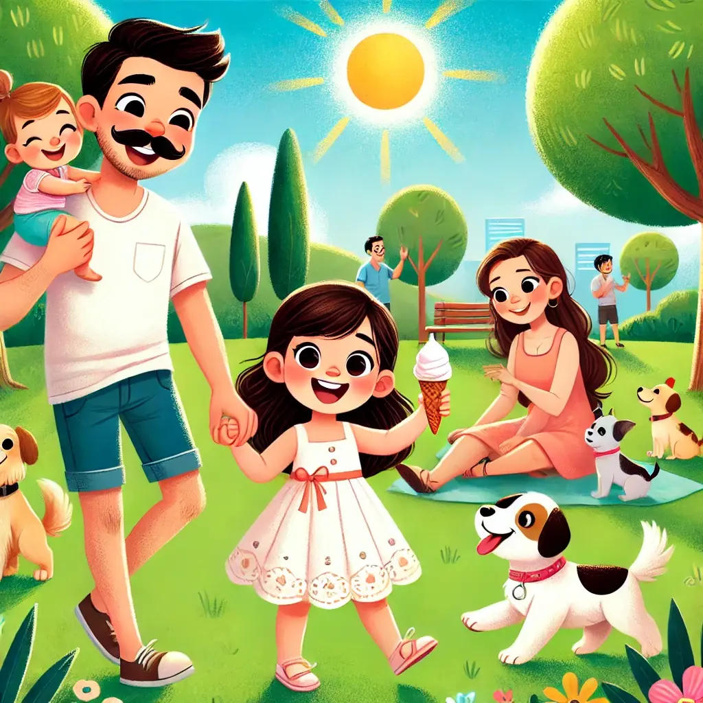 un dia soleado de diversion y amor en familia