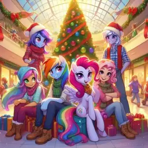 un intercambio de amistad en canterlot mall