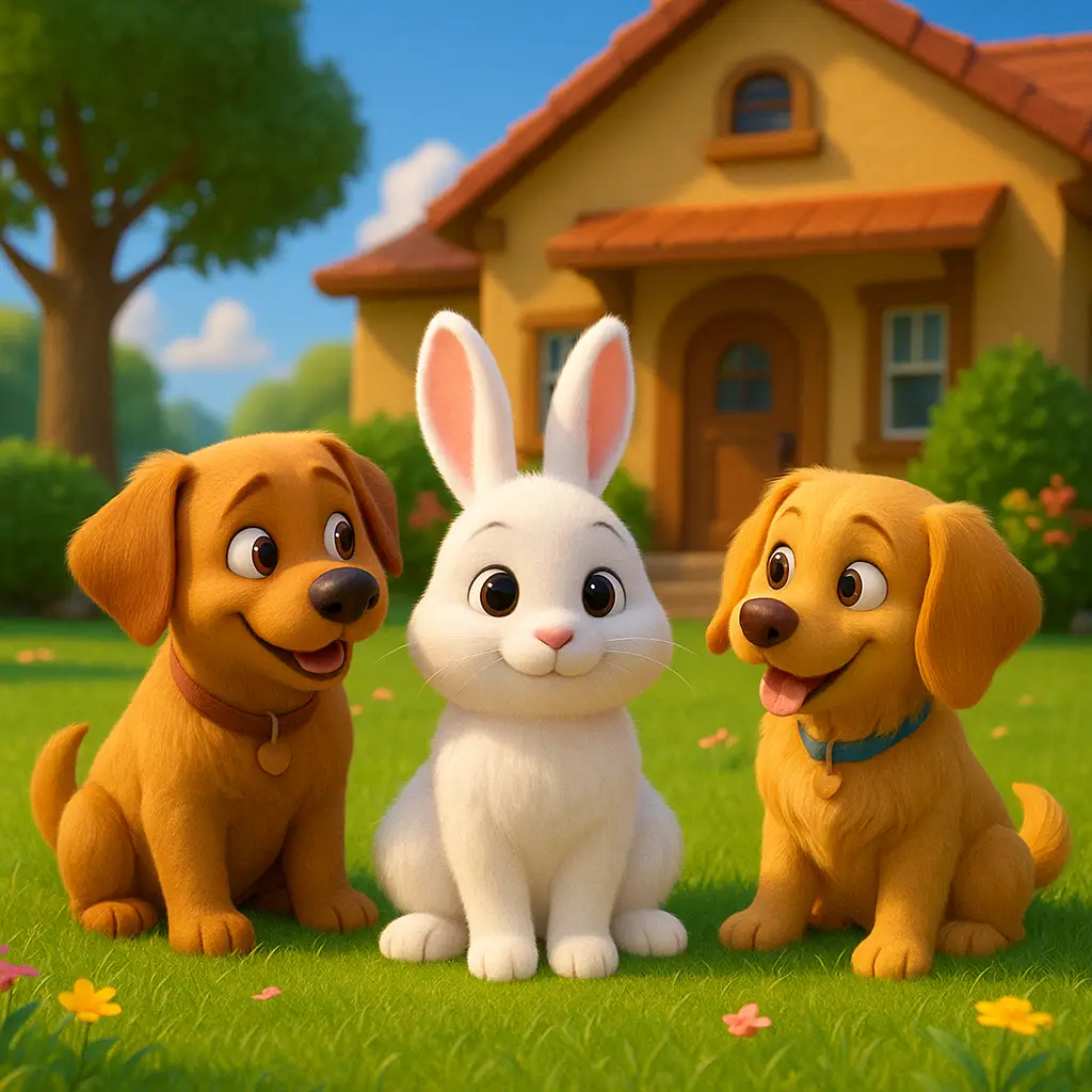 un nuevo hogar para el conejo blanco