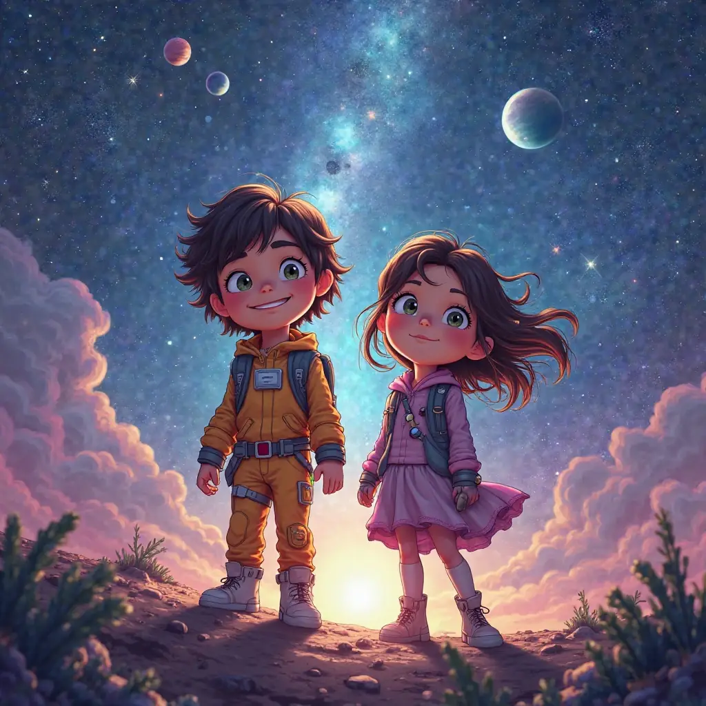 un viaje estelar a planetalandia la aventura de los ninos valientes y curiosos
