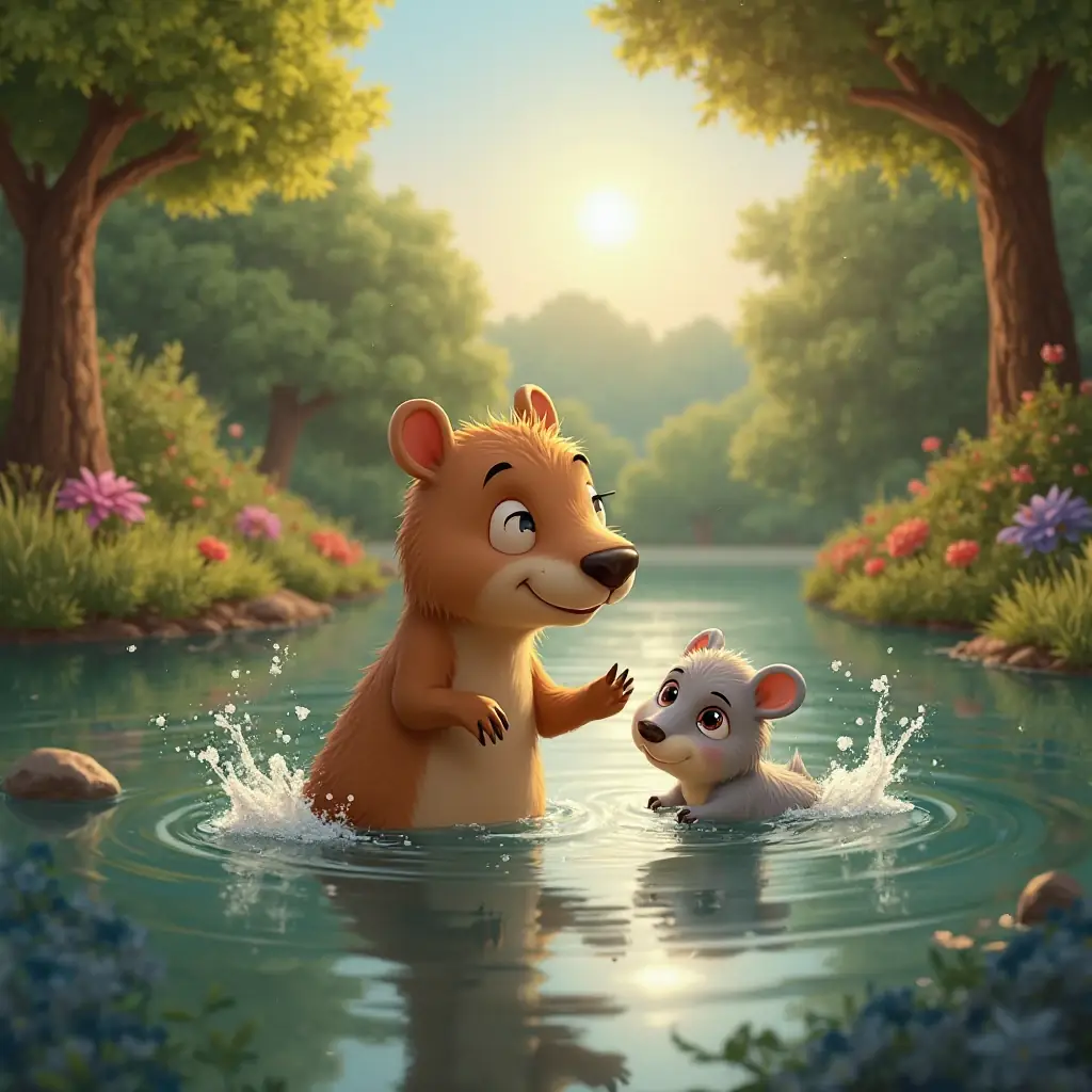 valentina y daniela un rescate en el lago san miguel bajo el sol del parque 9 de julio