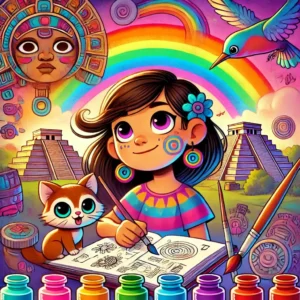 yaretzi la nina que pinto el cielo de colores